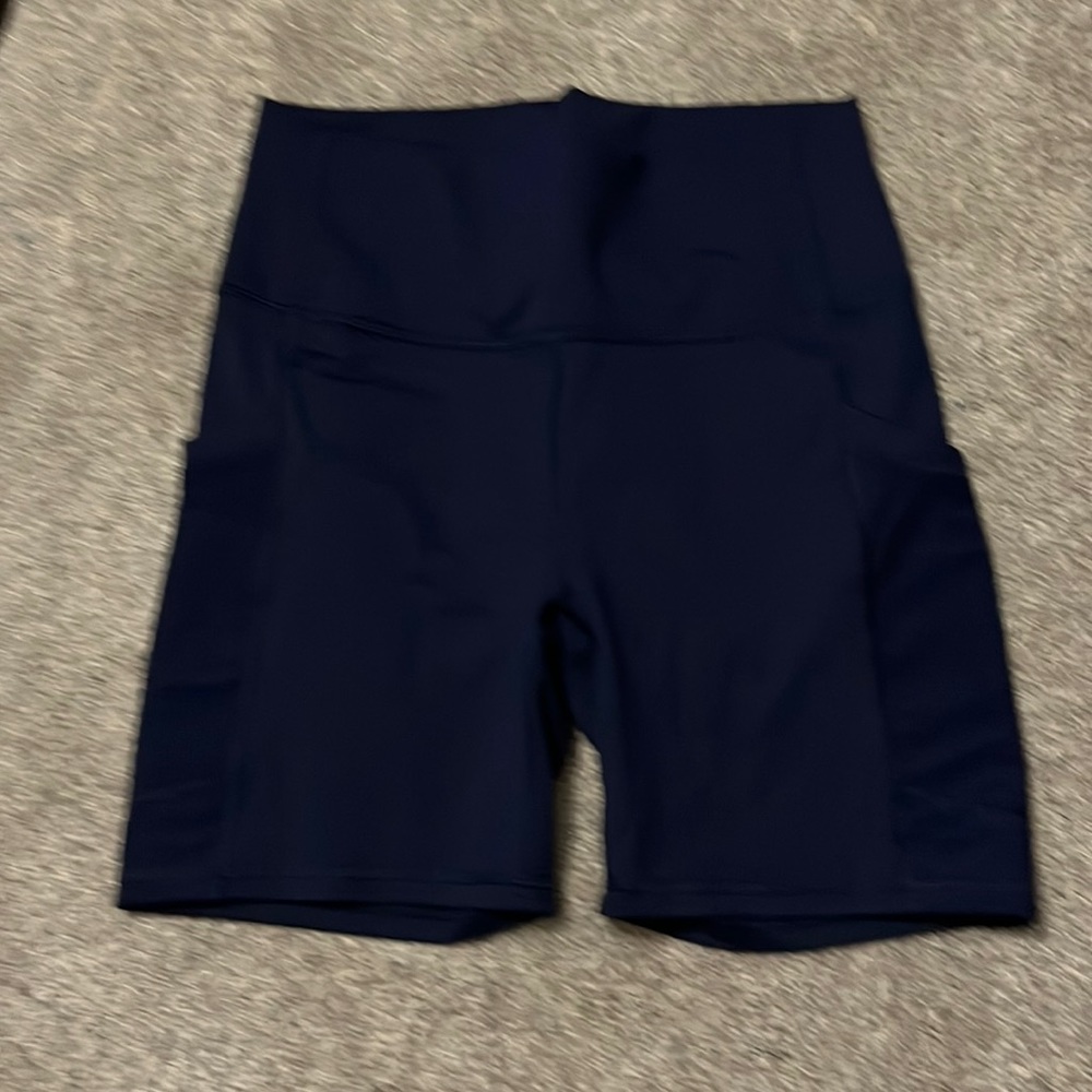 Fabletics Navy Blue Biker Shorts